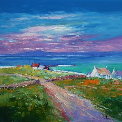 Soft summer morninglight Isle of Iona 30x30